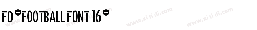 FD-Football Font 16字体转换 FD-Football Font 16字体转换